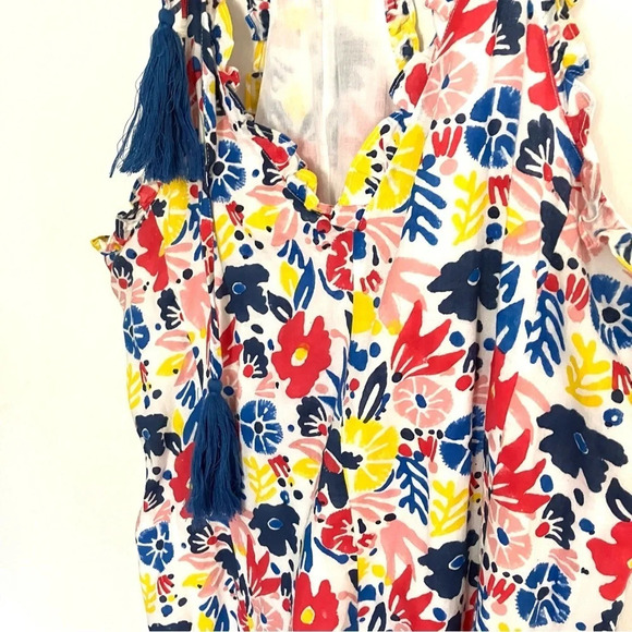 Roller Rabbit Floral Tassel Dress Cotton Sundress Medium‎ - Picture 4 of 7